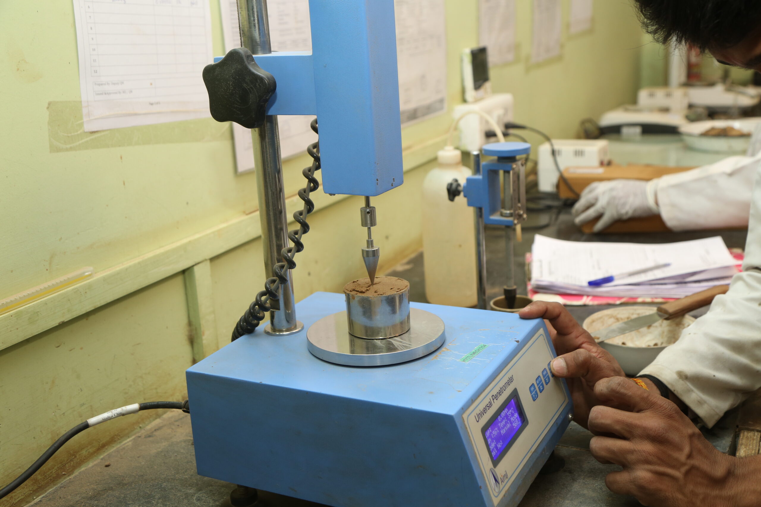 Soil liquid Limit test